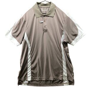 Kartel Designed In Ireland Golf Polo Shirt Mens M Technical Fit Brown